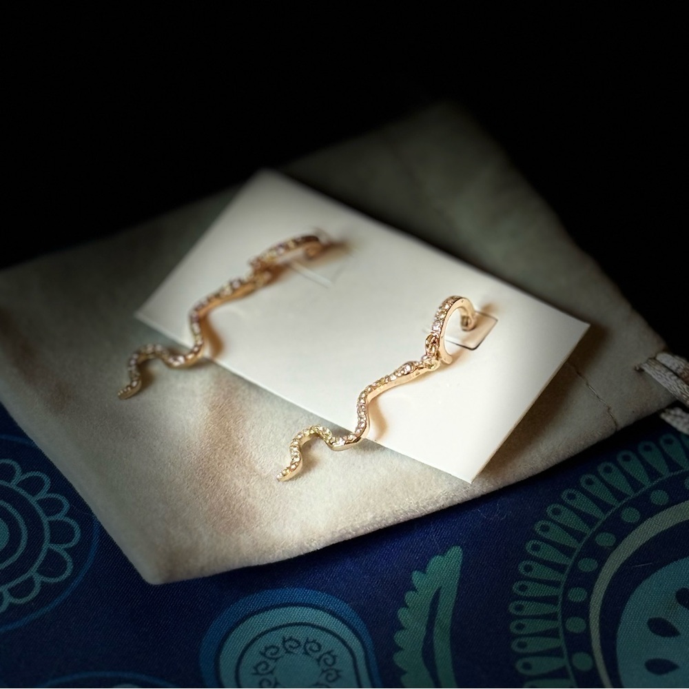 Gold Snake Earrings